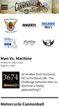 Mobile Screenshot of motorcyclecannonball.com